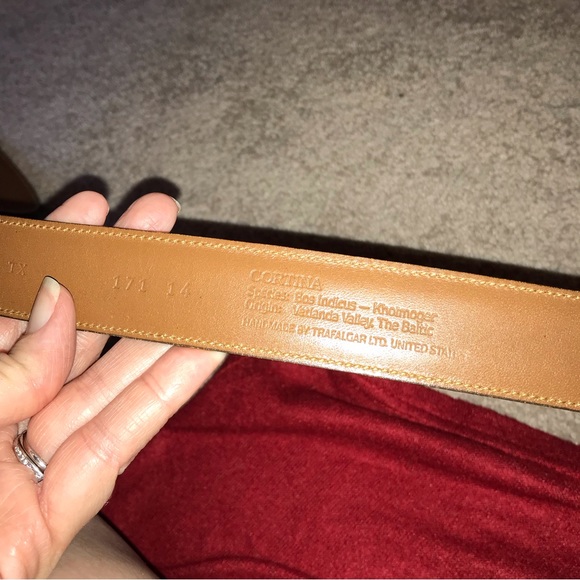 Trafalgar Brown Leather Belt - Picture 3 of 9